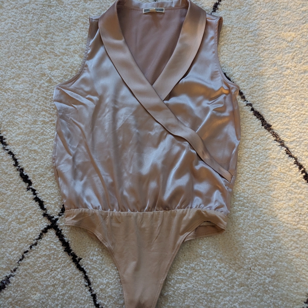 Pleione Champagne Silk Bodysuit
